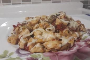 Nefis Tavuklu Mantar Sote