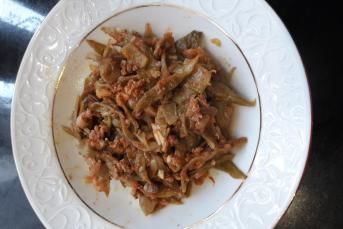 Kurutulmuş Yeşil Fasulye Kavurması Tarifi