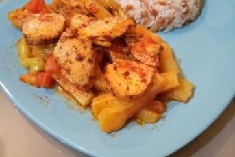 Fırında Tavuklu Patates