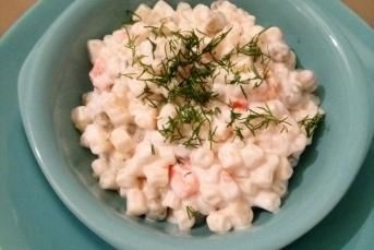 Yoğurtlu Makarna Salatası