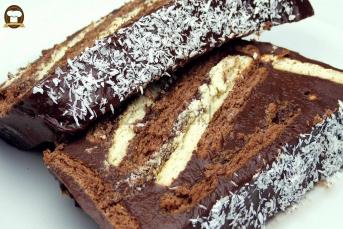 İki Renkli Bisküvi Pastası