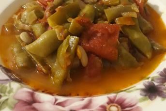 Kıymasız Taze Fasulye Yemeği