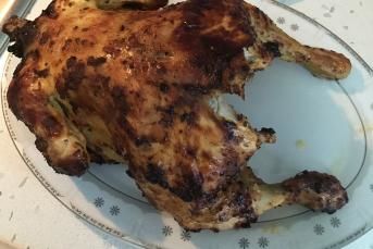 Şişede Nar Gibi Kızaran Tüm Tavuk