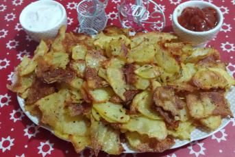 Fırında Baharatlı Patates Cipsi
