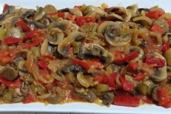 Sebzeli Mantar Kavurması