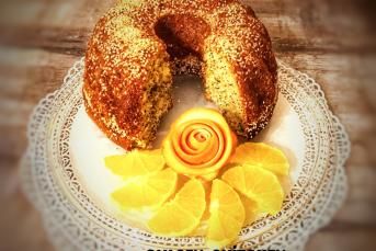 Portakallı Haşhaşlı Susamlı Kek