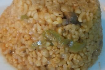 Mantarlı Bulgur Pilavı