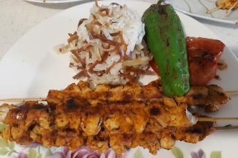 Soslu Tavuk Çöp Şiş