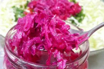 Sirkesiz Kırmızı Lahana Turşusu
