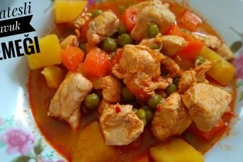 Bezelyeli Patatesli Tavuk Yemeği