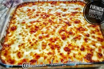 Fırında Garnitürlü Beşamel Soslu Nefis Tavuk