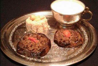 Kıymalı Bostan Patlıcan Kebabı