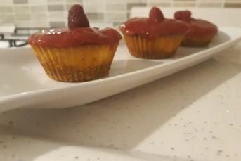 Süzme Yoğurtlu Frambuazlı Cheesecake