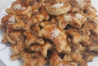 Mahlepli Tuzlu Kurabiye (Sıvı Yağlı Kurabiye)