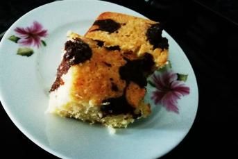 İki Renkli Nemli Kek