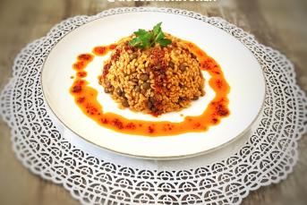 Yeşil Mercimekli Bulgur Pilavı Yapılışı