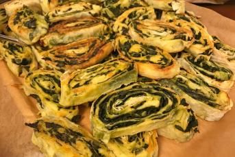 Ispanaklı Ve Patatesli Rulo Börek