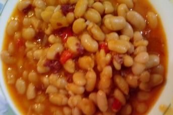 Düdüklüde Pastırmalı Kuru Fasulye