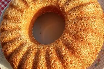 Susam Mantolu Portakal Ve Cevizli Kek