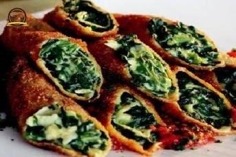 Ispanak Ve Peynirli Krep Pane