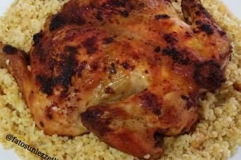Tereyağlı Bulgur Pilavı İle Kızarmış Tavuk