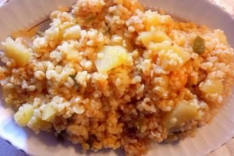 Patatesli Bulgur Pilavı Tarifi