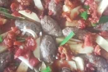 Leziz Fırında Patatesli Köfte Tarifi