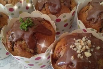 Çikolata Soslu Havuçlu Muffin