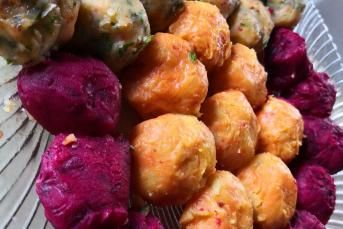 Nefis Renkli Patates Topları