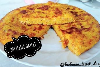 Patatesli Kaşarlı Omlet (Börek Tadında)