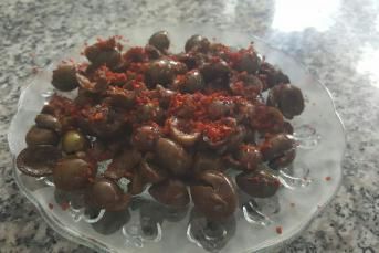 Kıymalı Zeytin Kavurması