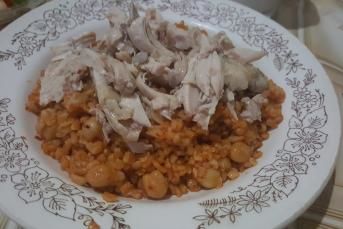 Nohutlu Tavuklu Bulgur Pilavı