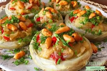 Enginar Çanağında Patlıcan Közlemesi