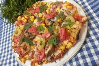 Kahvaltıya Omlet Tabanlı Pizza