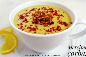 Karamelize Soğanlı Mercimek Çorbası
