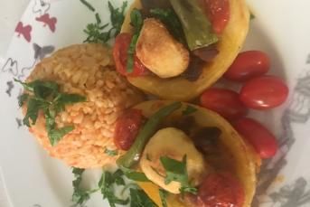 Fırında Etli Patates