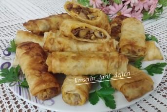 Kıymalı Mantarlı Börek