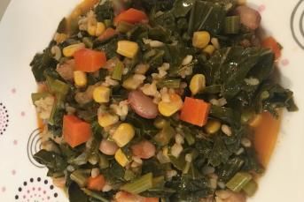 Mısırlı Barbunyalı Karalahana Yemeği