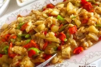 Köz Patlıcan Biber Salatası