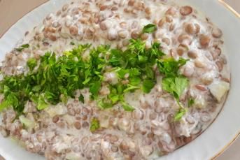 Salatalıklı Mercimek Salatası