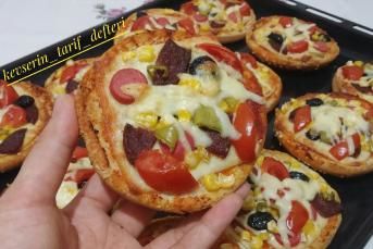 Hamburger Ekmeği Pizzası (Daha Yumusak Ve Daha Doyurucu)