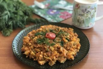 Yumurtalı Kabak Kavurması