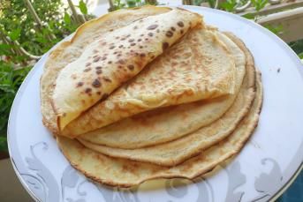 Kahvaltıya Sade Krep