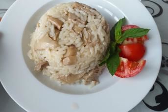 Istiridye Mantarlı Pirinç Pilavı