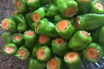 Havuçlu Zeytinyağlı Biber Dolması