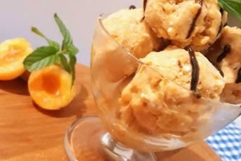 Kremalı Kayısılı Dondurma