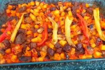 Fırında Sebze Kebabı