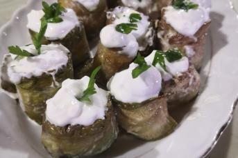 Yoğurtlu Kabak Sarma