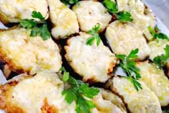 Kaşarlı Puf Patlıcan Kızartması