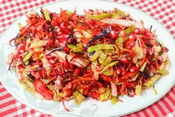 Kalp Dostu Narlı Şalgamlı Enfes Salata Tarifi